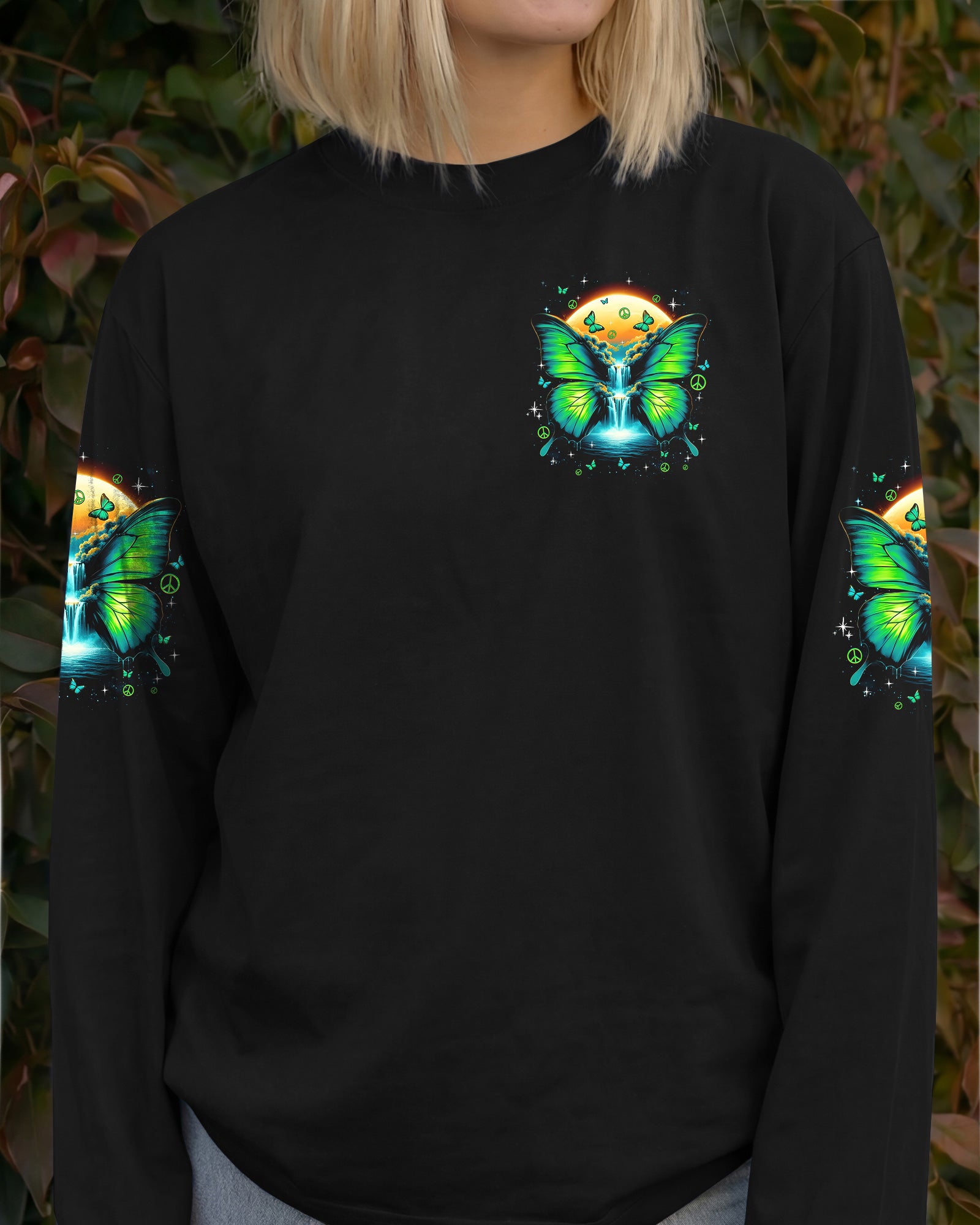 NEVER HIDE YOUR WINGS BUTTERFLY ALL OVER PRINT - TYQY0902262