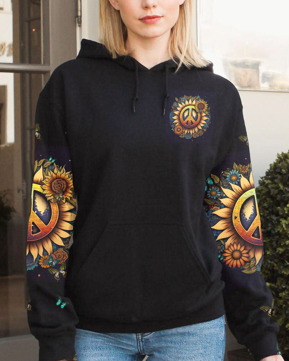 IMAGINE ALL THE PEOPLE LIVING LIFE IN PEACE SUNFLOWER ALL OVER PRINT - YHHN1603233