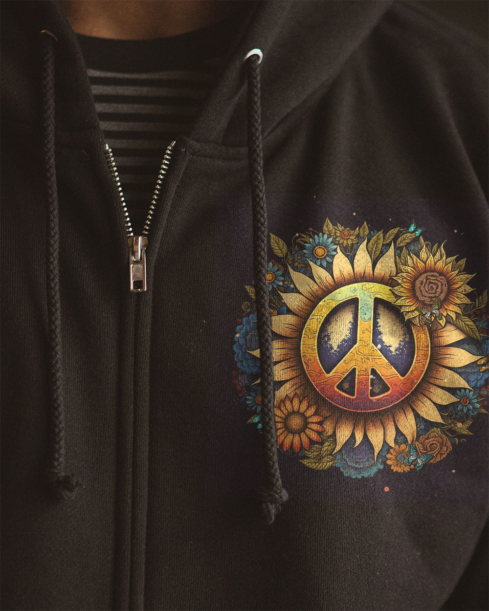 IMAGINE ALL THE PEOPLE LIVING LIFE IN PEACE SUNFLOWER ALL OVER PRINT - YHHN1603233