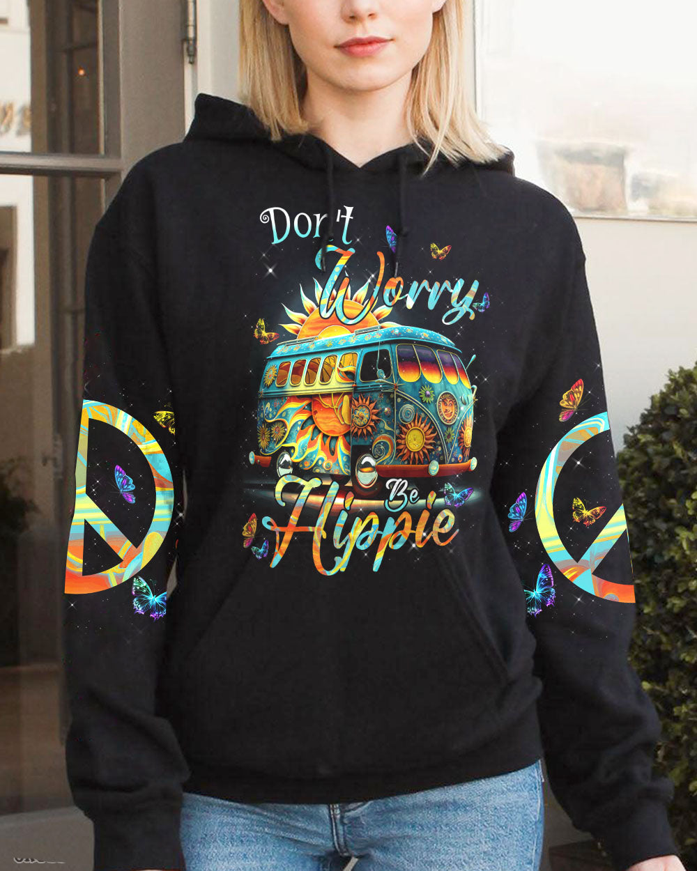 DON'T WORRY BE HIPPIE ALL OVER PRINT - TYTM0703233