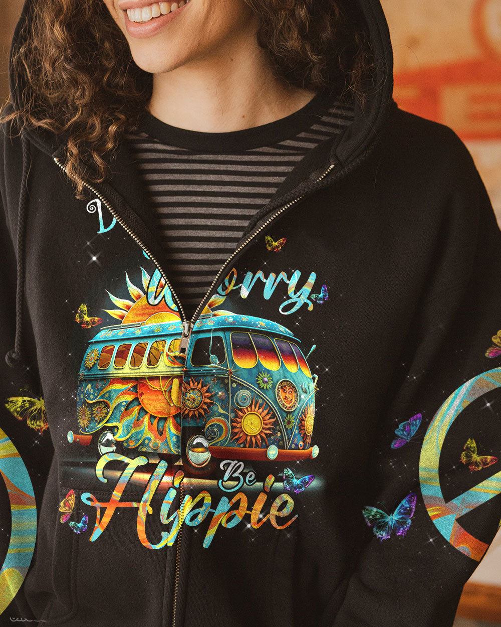 DON'T WORRY BE HIPPIE ALL OVER PRINT - TYTM0703233