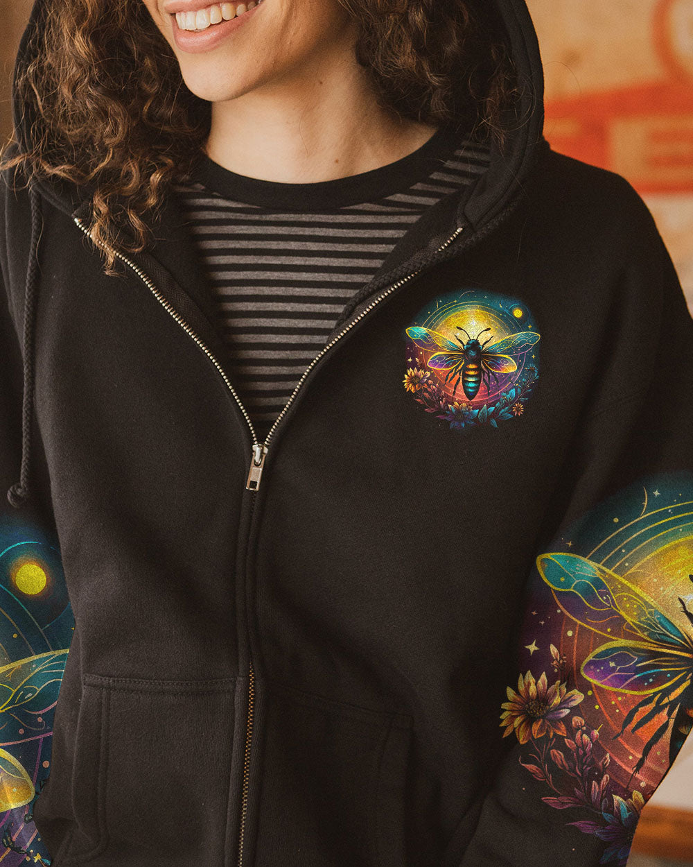 STAY WILD MOON CHILD BEE ALL OVER PRINT - TY0803233