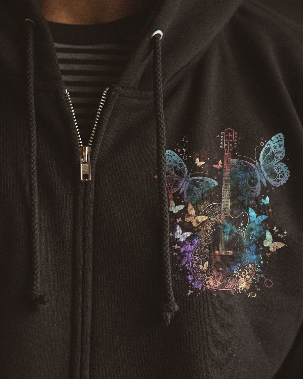 WHISPER WORDS OF WISDOM BUTTERFLY GUITAR ALL OVER PRINT - TLNO0803231