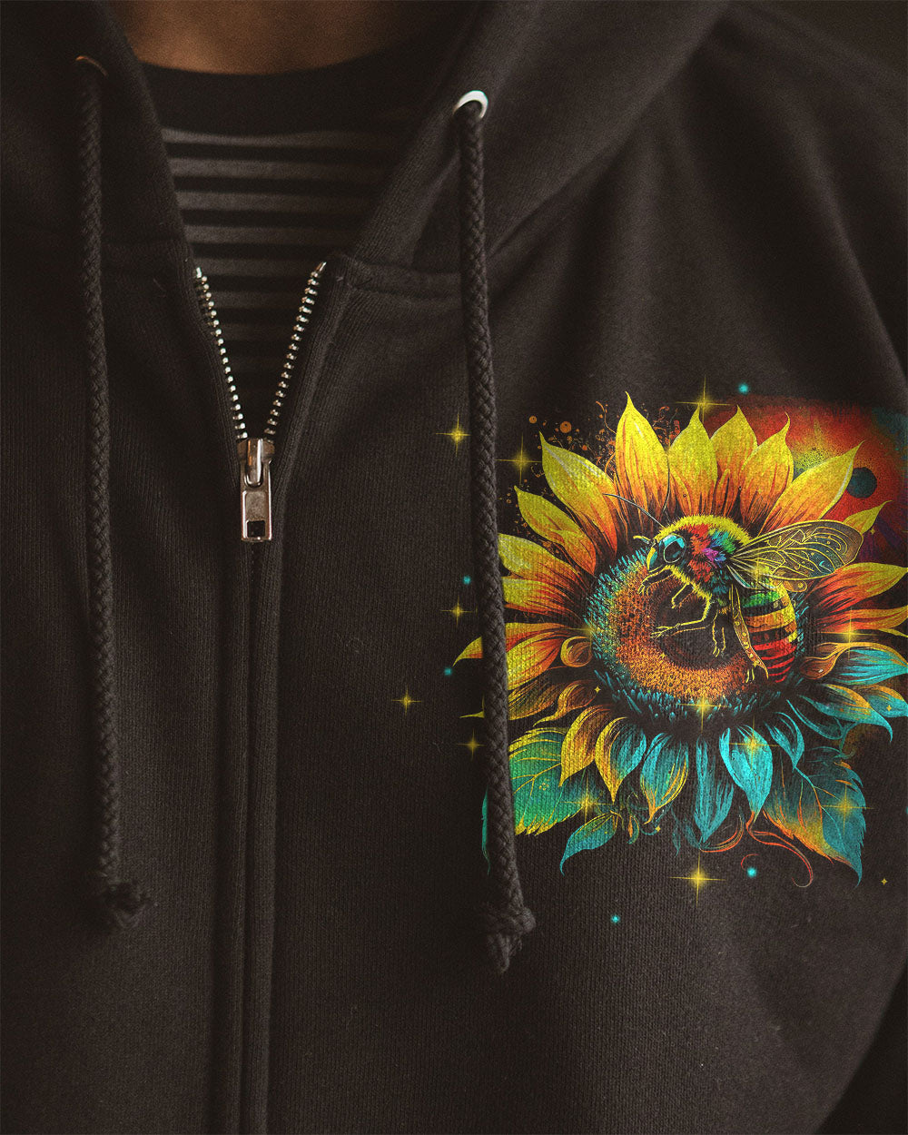 BE HAPPY SUNFLOWER ALL OVER PRINT - TYTM1603232