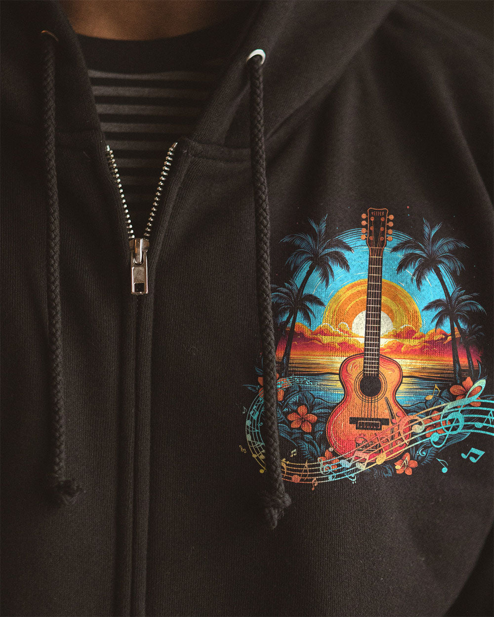 DANCE WITH THE WAVES GUITAR ALL OVER PRINT - TYTD2205232