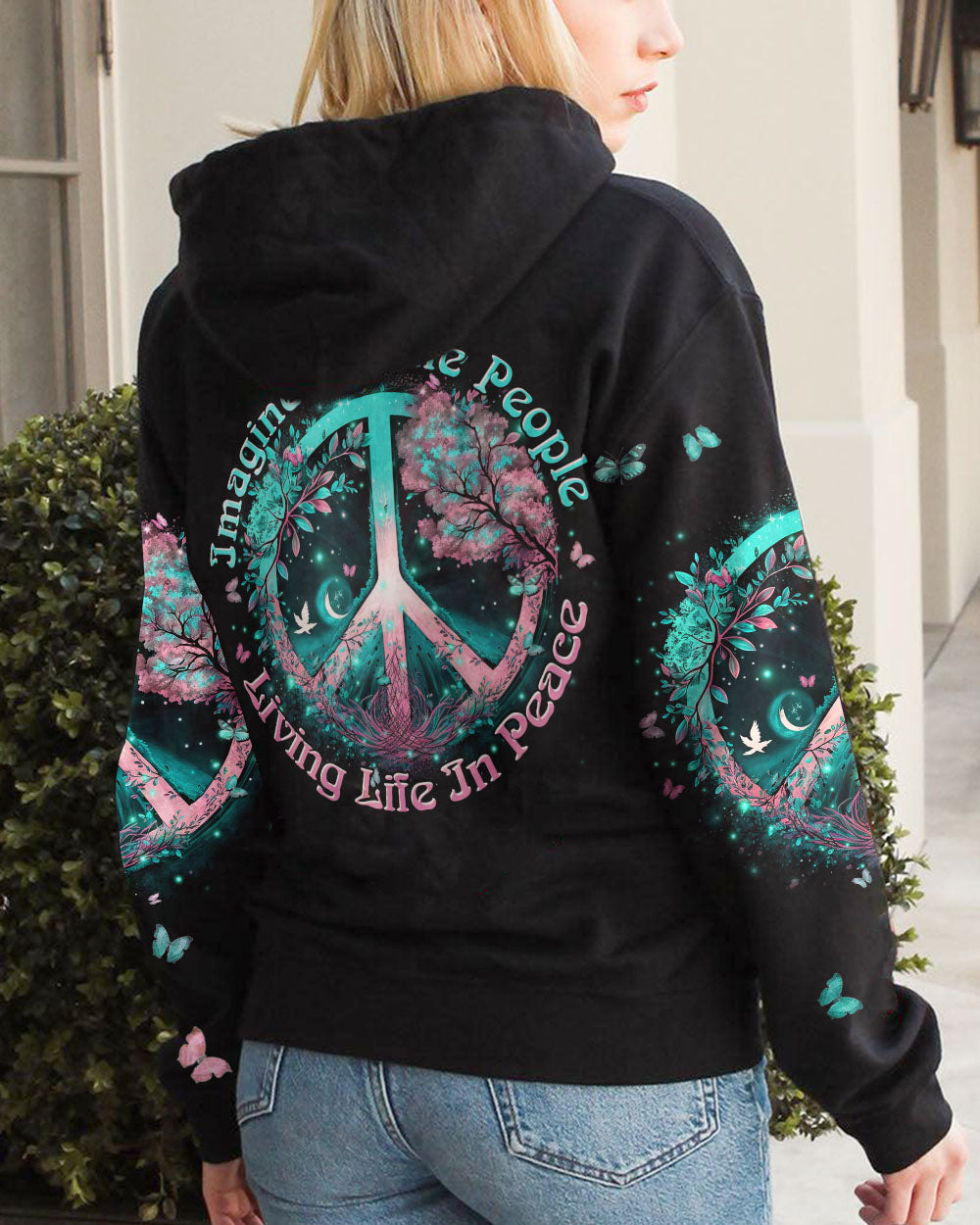 IMAGINE ALL THE PEOPLE LIVING LIFE IN PEACE ALL OVER PRINT - YHHN0703234