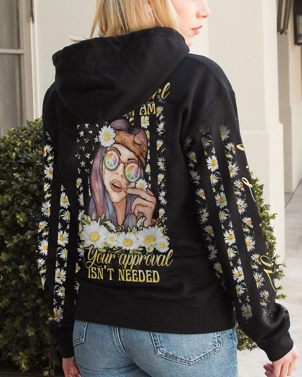 HIPPIE GIRL I AM WHO I AM ALL OVER PRINT - YHLN0803231