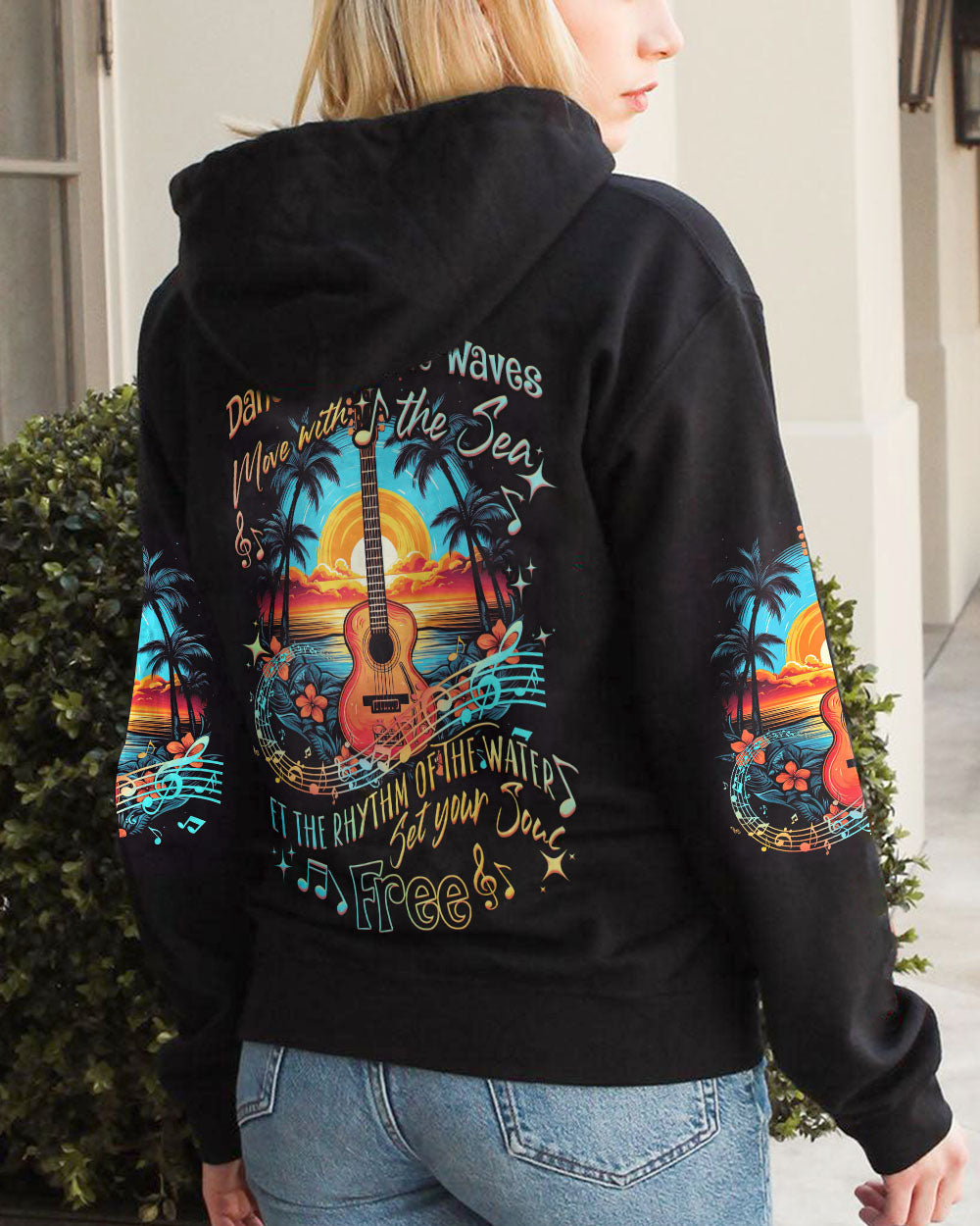 DANCE WITH THE WAVES GUITAR ALL OVER PRINT - TYTD2205232