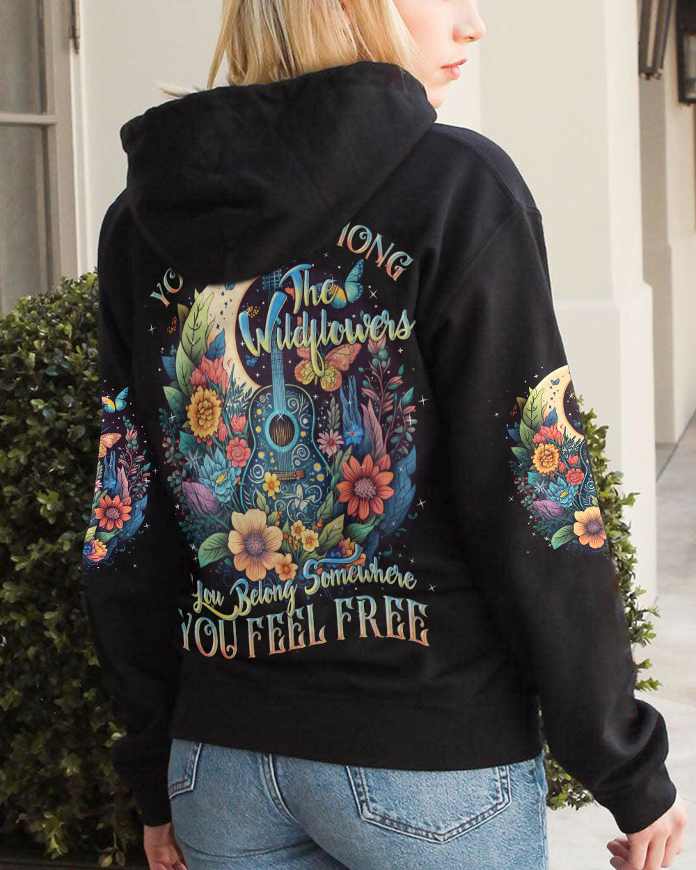 YOU BELONG AMONG THE WILDFLOWERS GUITAR ALL OVER PRINT - TLNZ0805231