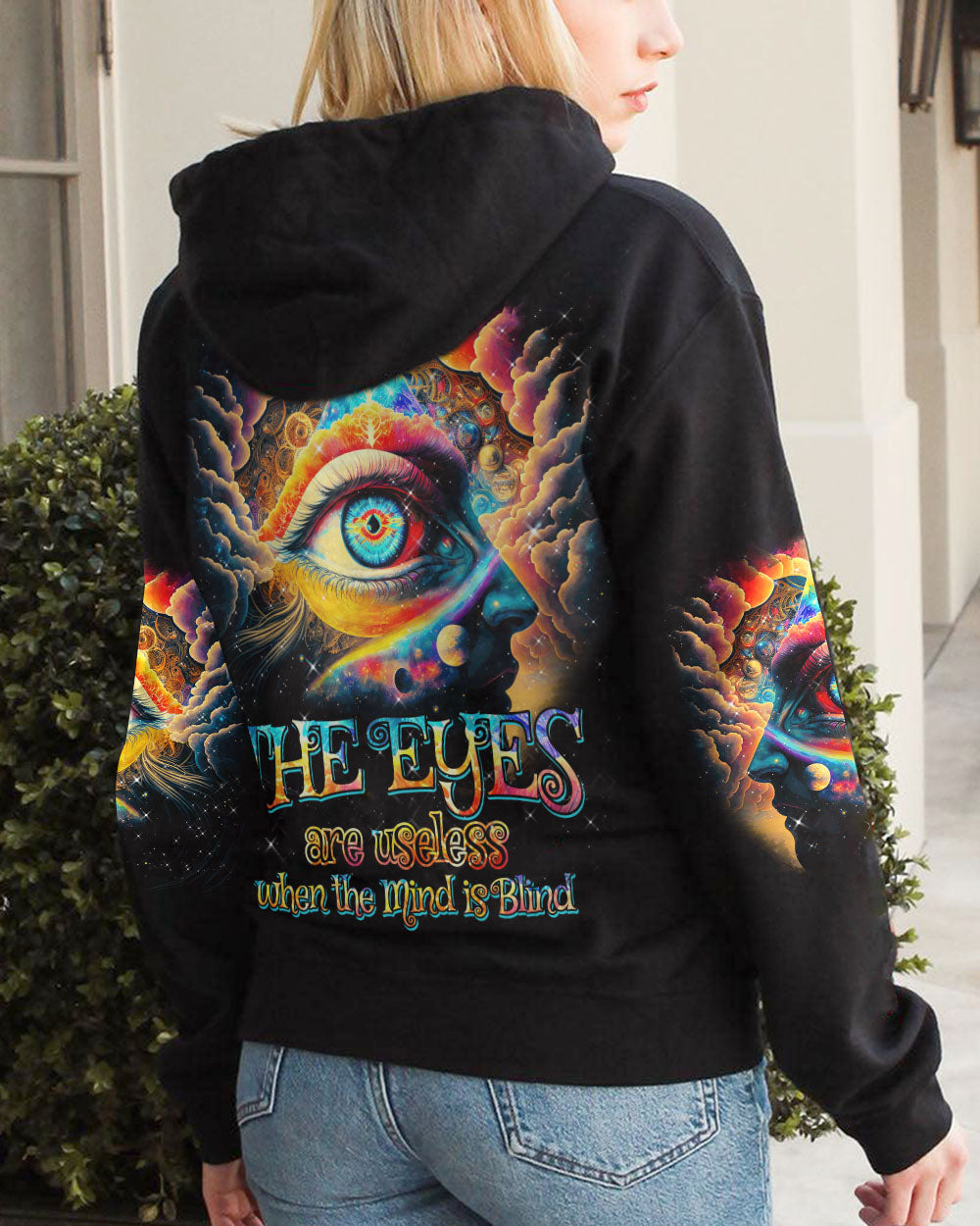 THE EYES ARE USELESS WHEN THE MIND IS BLIND ALL OVER PRINT - TYTM0603233