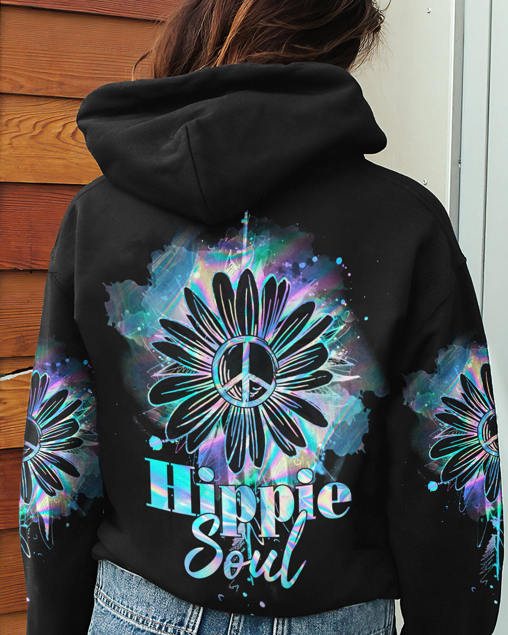 HIPPIE SOUL DAISY HOLOGRAM ALL OVER PRINT - TY2802231