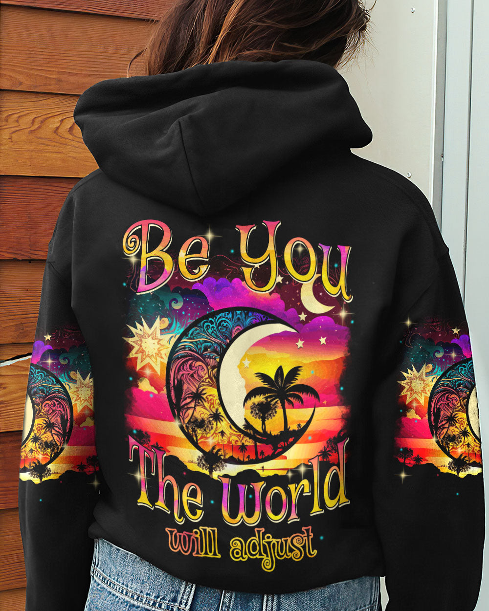 BE YOU THE WORLD WILL ADJUST ALL OVER PRINT - TYTM1703231