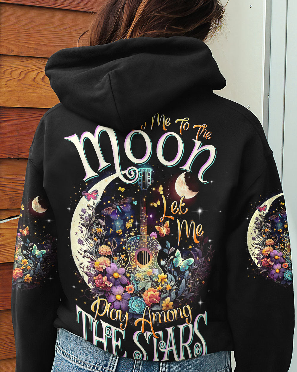FLY ME TO THE MOON GUITAR ALL OVER PRINT - TLTR0405234