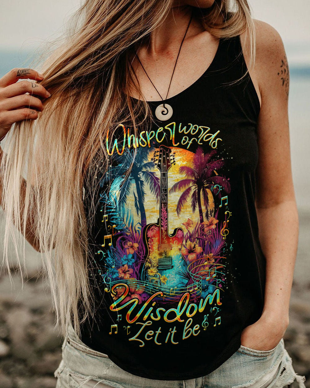 WHISPER WORDS OF WISDOM GUITAR BEACH ALL OVER PRINT - TLNO0405233
