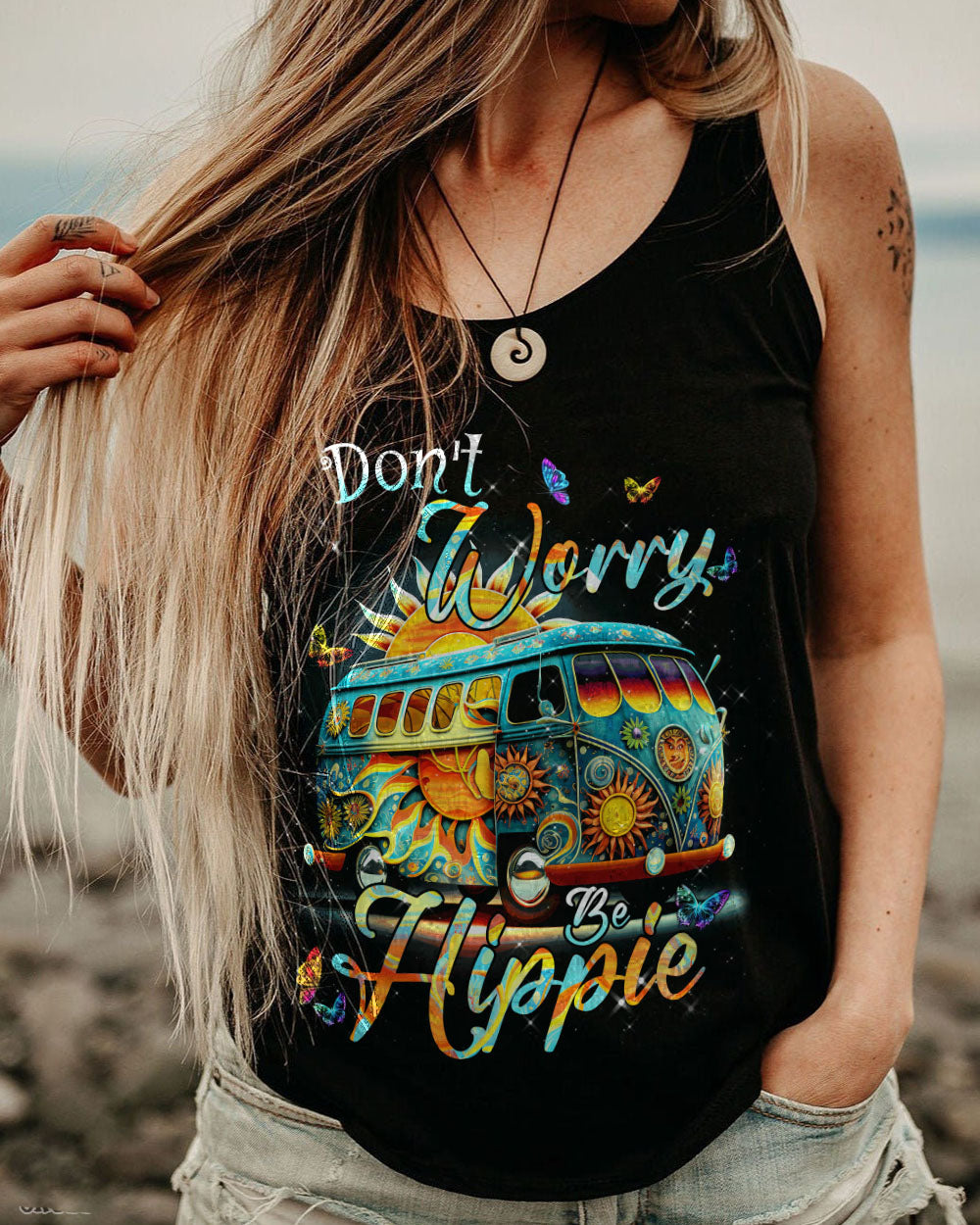DON'T WORRY BE HIPPIE ALL OVER PRINT - TYTM0703233