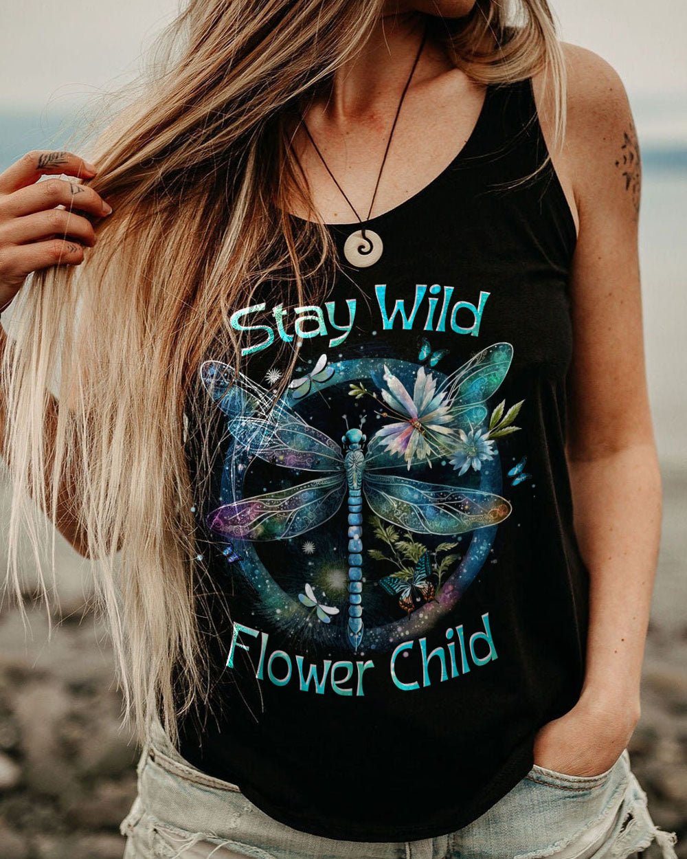 STAY WILD FLOWER CHILD ALL OVER PRINT - YHHN1503232