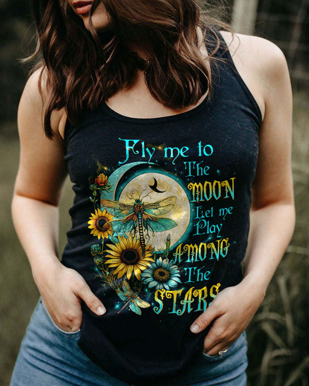 FLY ME TO THE MOON DRAGONFLY ALL OVER PRINT - TLTW2404232