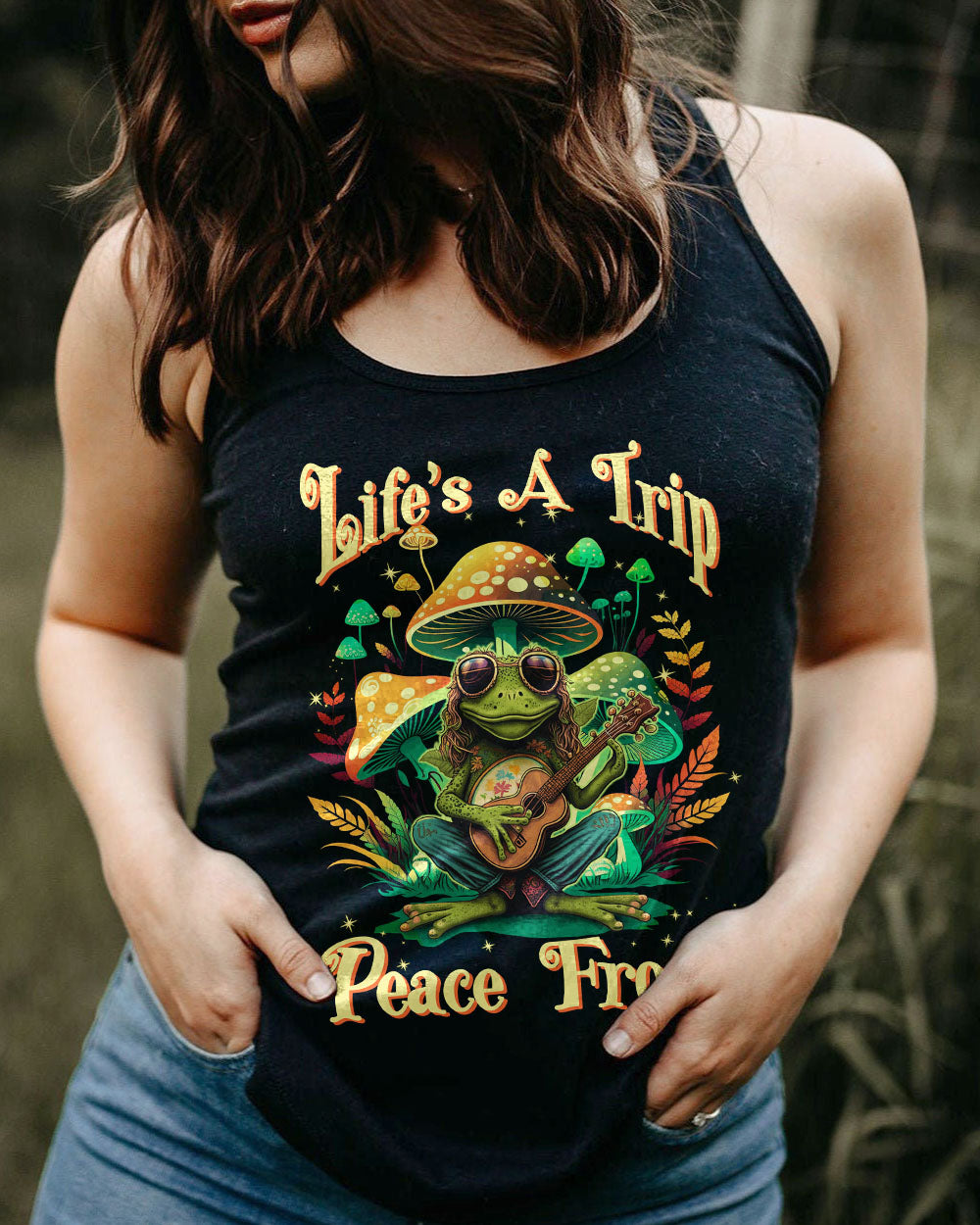 PEACE FROGS ALL OVER PRINT - TYTW2702231