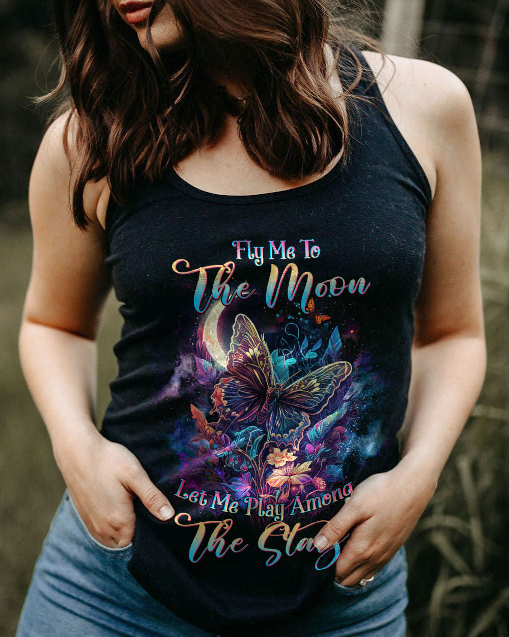 FLY ME TO THE MOON BUTTERFLY ALL OVER PRINT - YHHG2504233