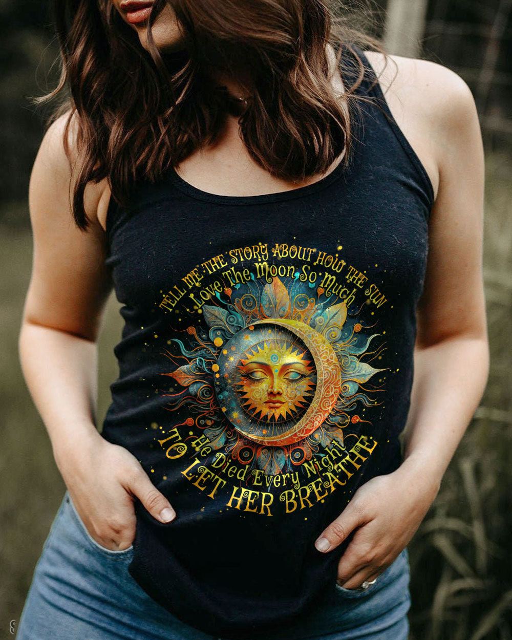 TELL ME THE STORY ABOUT HOW THE SUN LOVED THE MOON SO MUCH ALL OVER PRINT - TYTM0703231