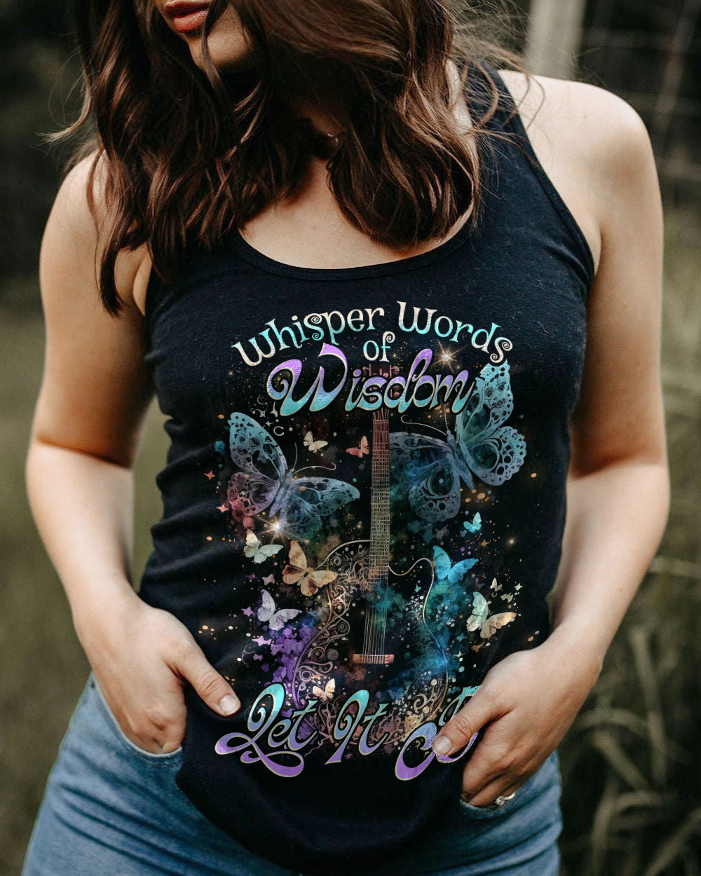WHISPER WORDS OF WISDOM BUTTERFLY GUITAR ALL OVER PRINT - TLNO0803231