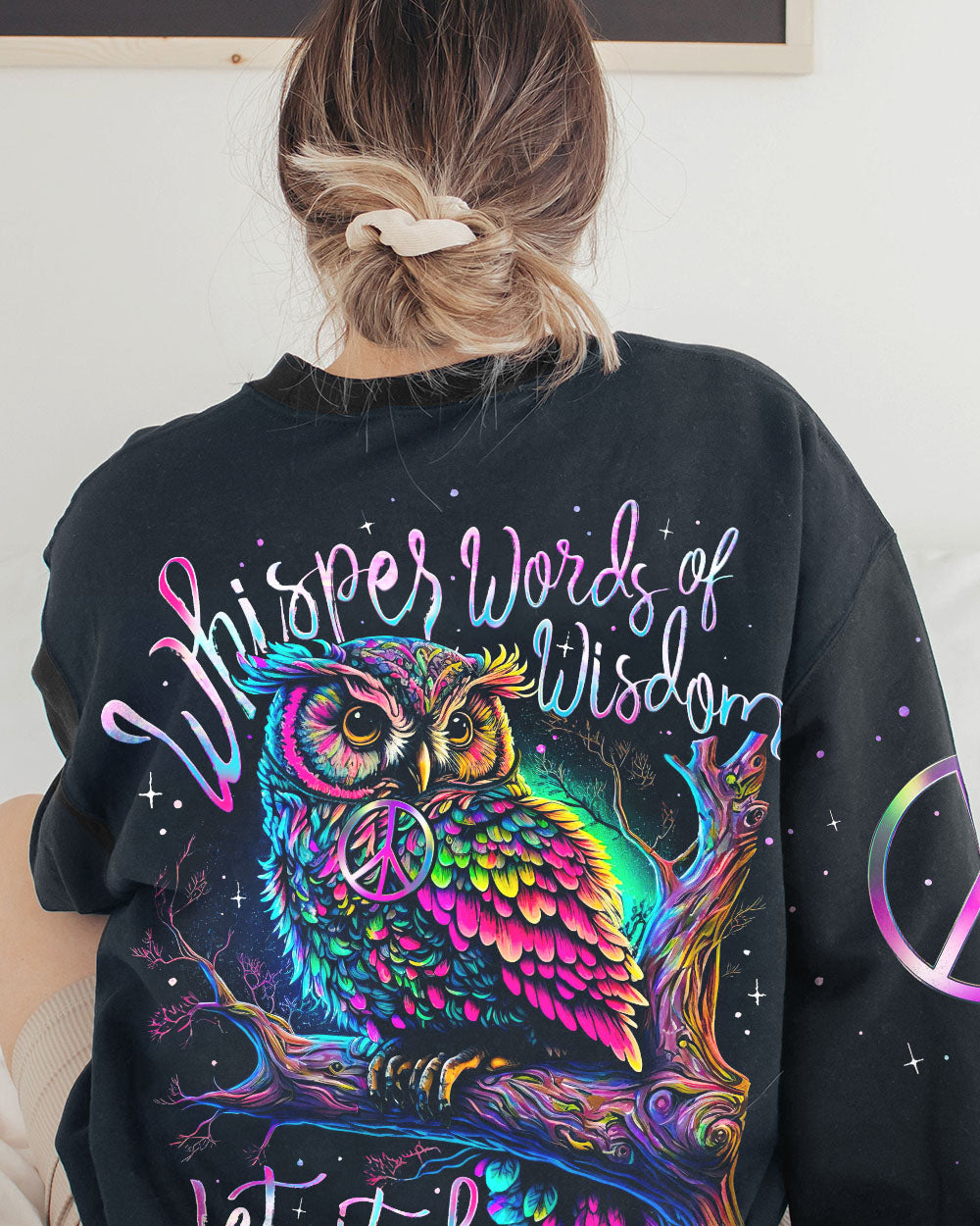 WHISPER WORDS OF WISDOM OWL ALL OVER PRINT - TY1703232