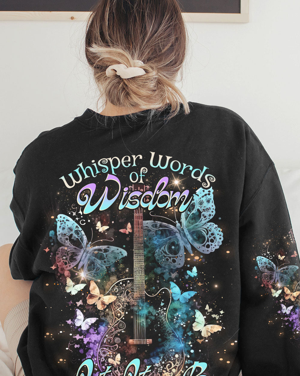 WHISPER WORDS OF WISDOM BUTTERFLY GUITAR ALL OVER PRINT - TLNO0803231