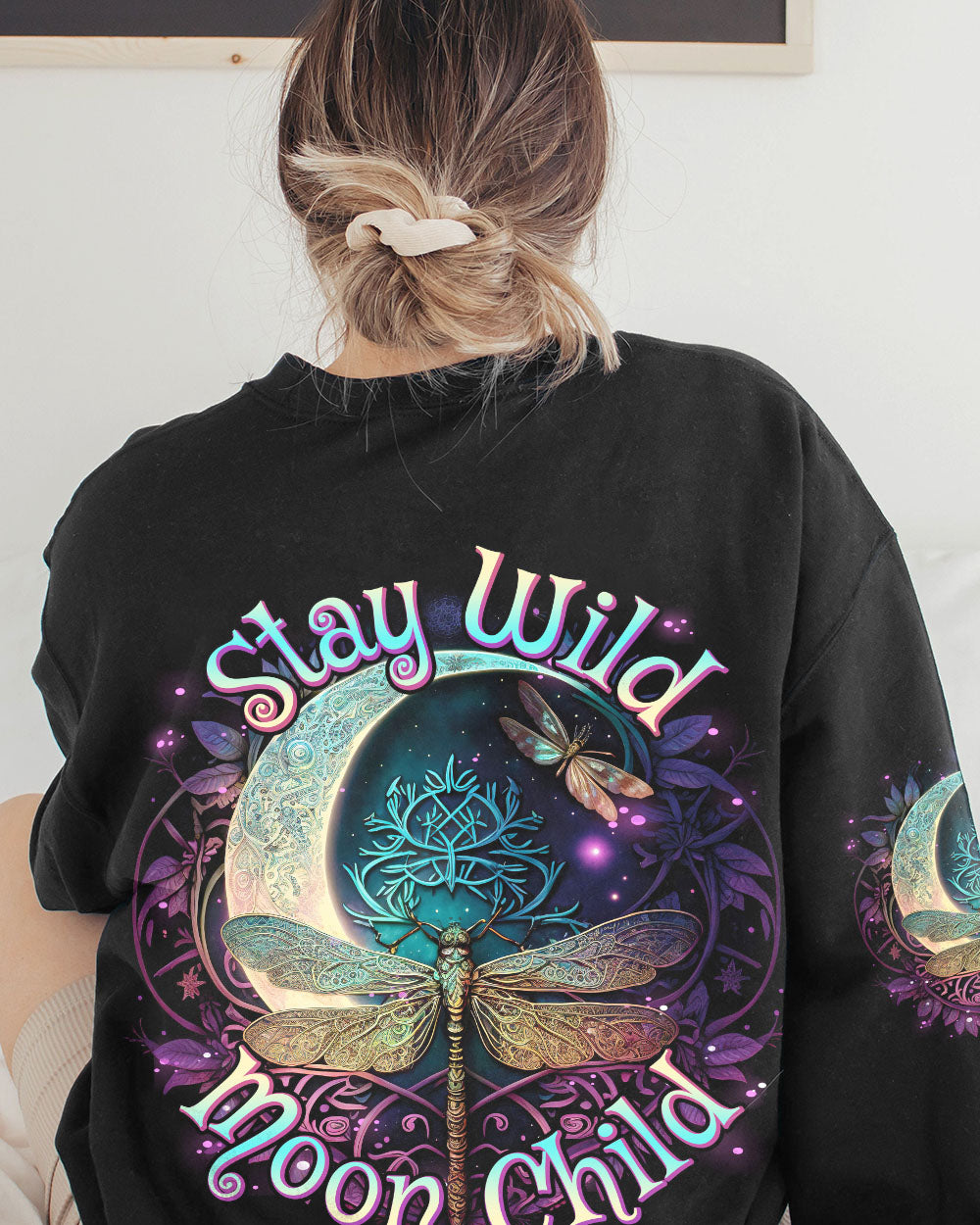 STAY WILD MOON CHILD DRAGONFLY ALL OVER PRINT - TLNO0403233