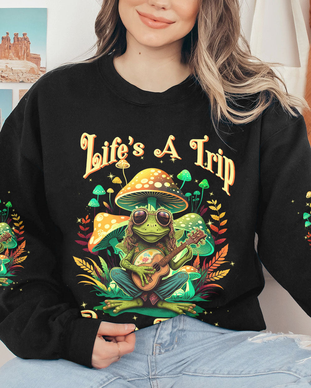PEACE FROGS ALL OVER PRINT - TYTW2702231