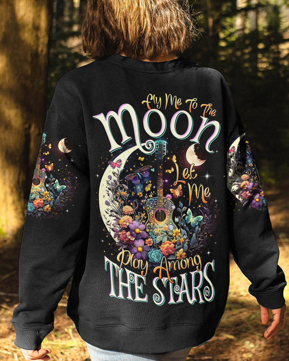 FLY ME TO THE MOON GUITAR ALL OVER PRINT - TLTR0405234