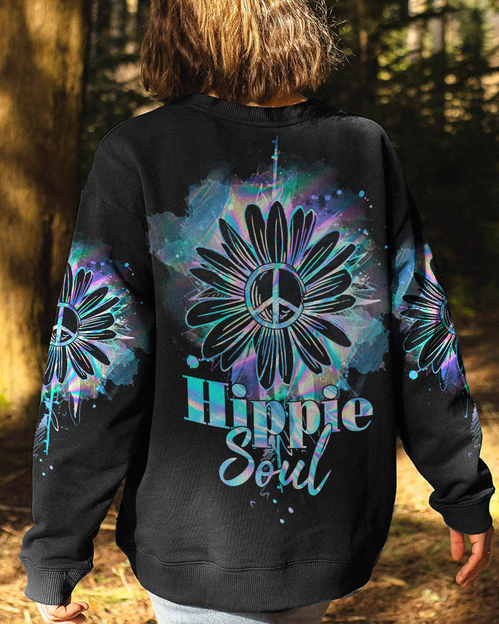 HIPPIE SOUL DAISY HOLOGRAM ALL OVER PRINT - TY2802231