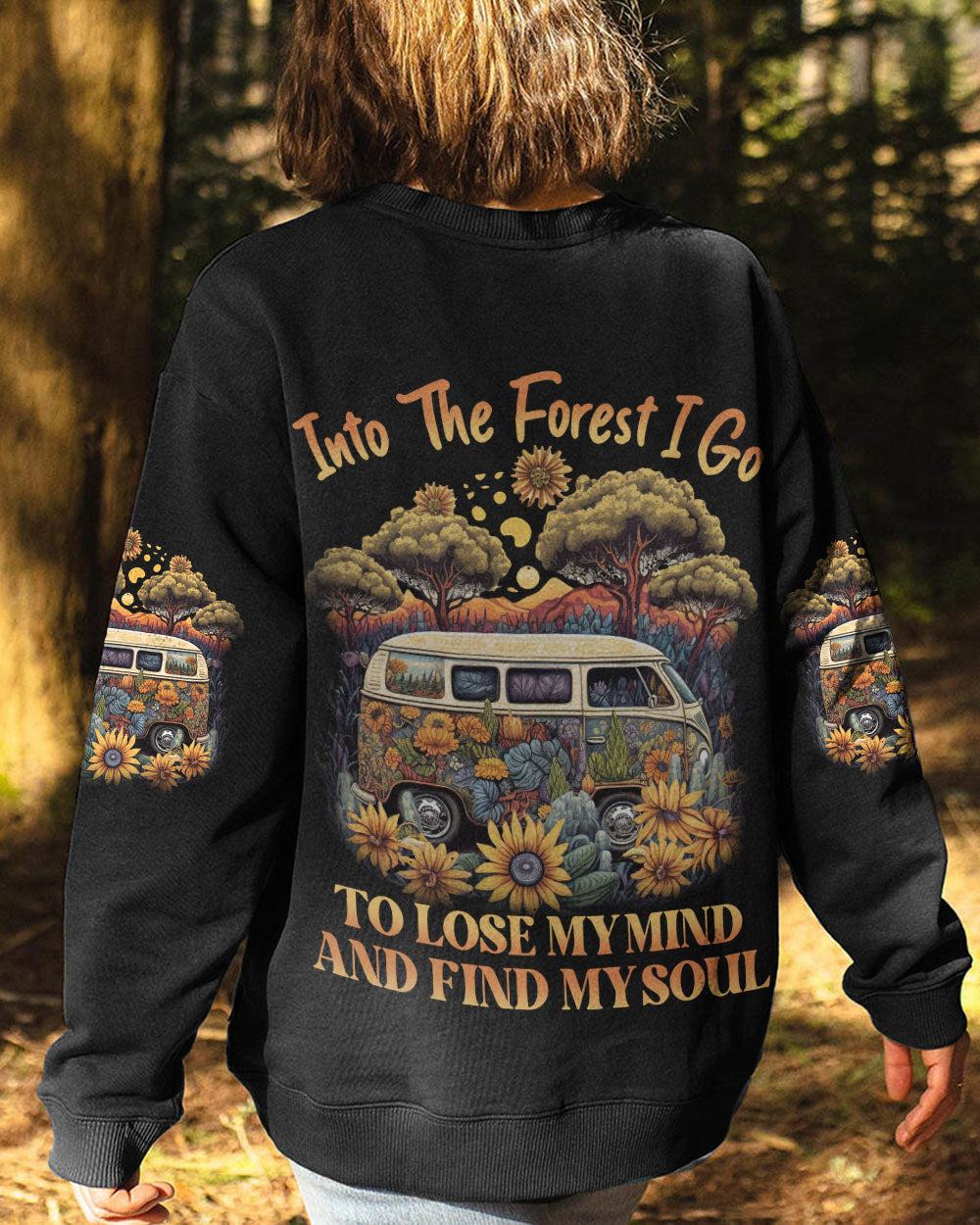 INTO THE FOREST SUNFLOWER ALL OVER PRINT - YHLN2802231