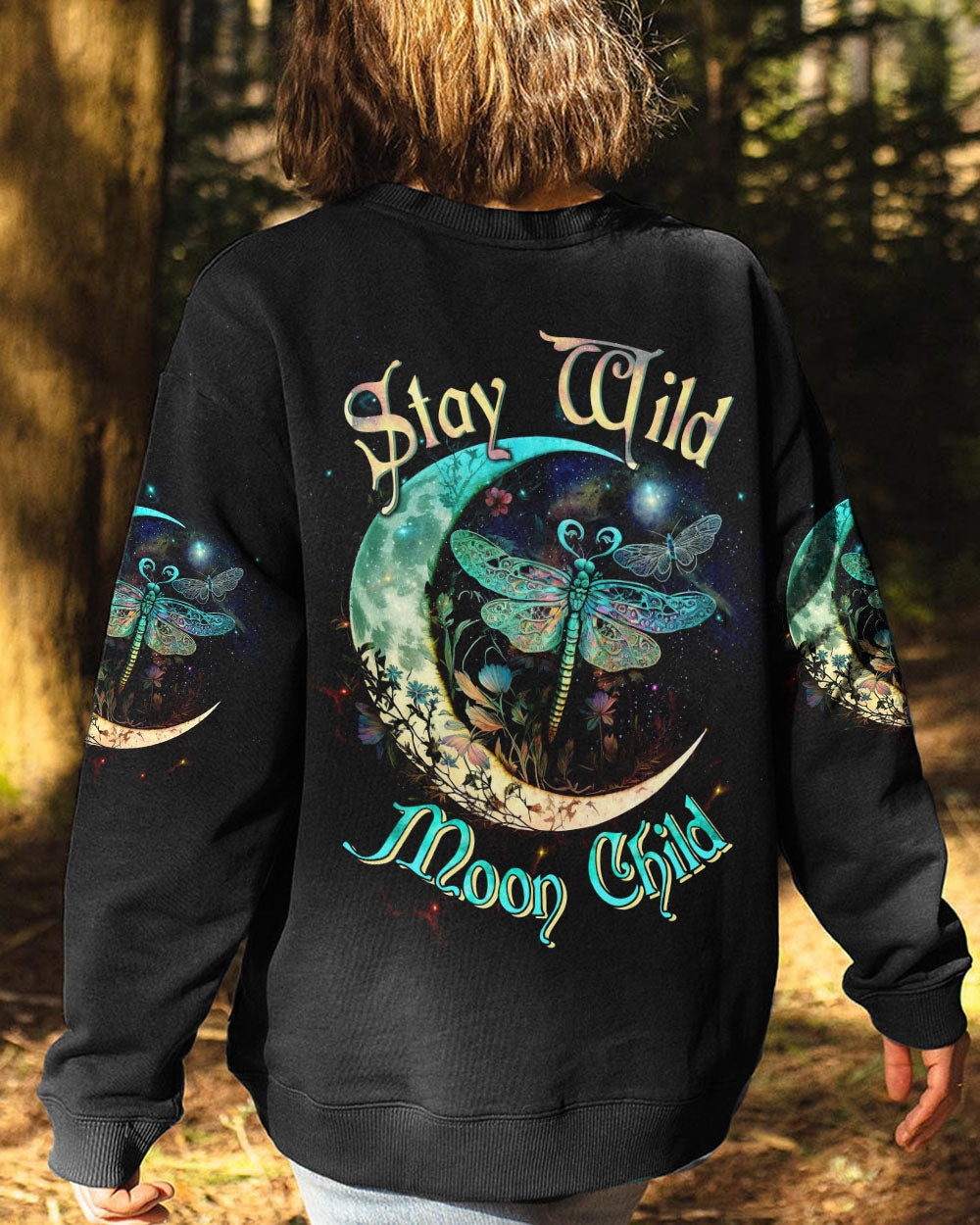 STAY WILD MOON CHILD DRAGONFLY ALL OVER PRINT - TLTW1703234