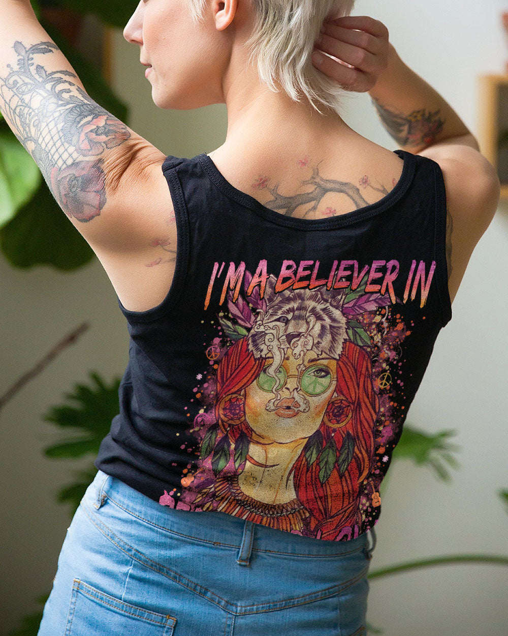 I'M A BELIEVER IN PEACE AND LOVE ALL OVER PRINT - TA0102233