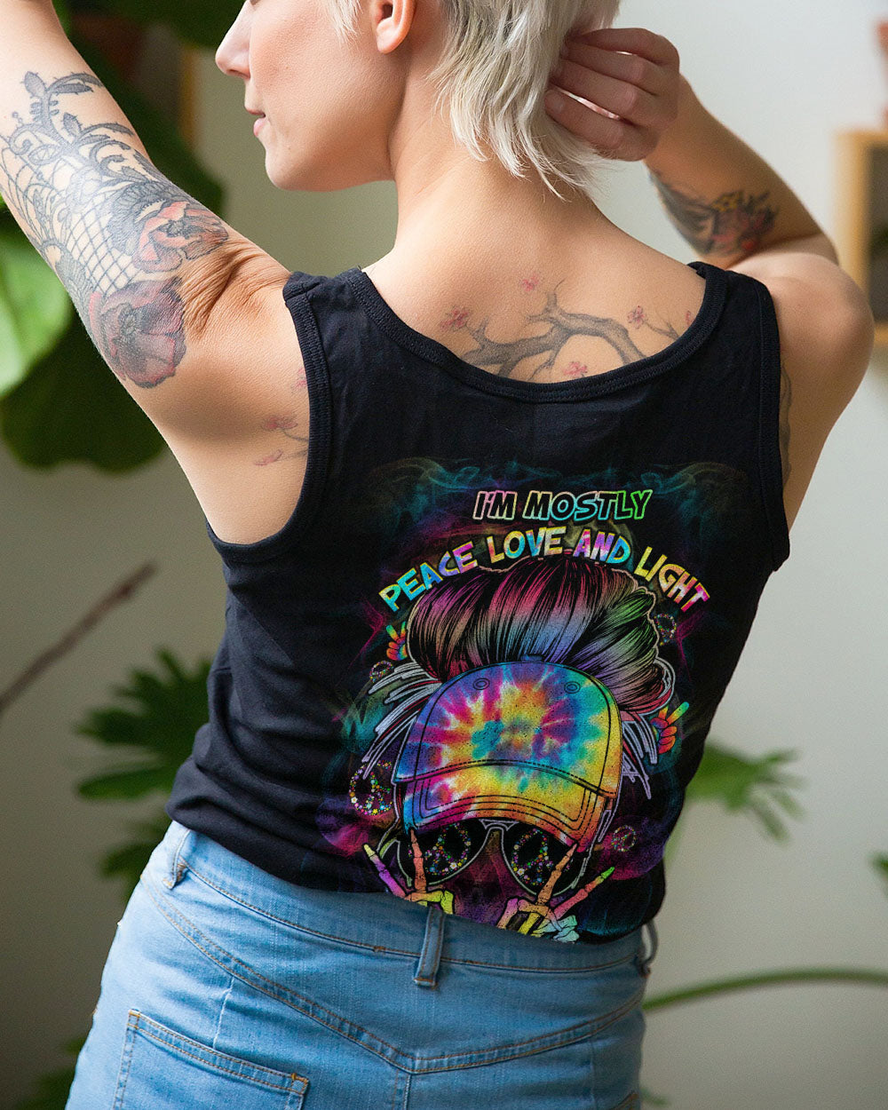 I'M MOSTLY PEACE LOVE AND LIGHT ALL OVER PRINT - YHHG1402232