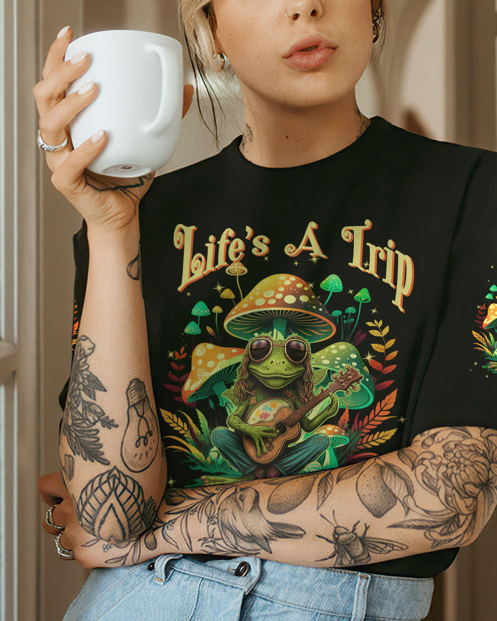 PEACE FROGS ALL OVER PRINT - TYTW2702231