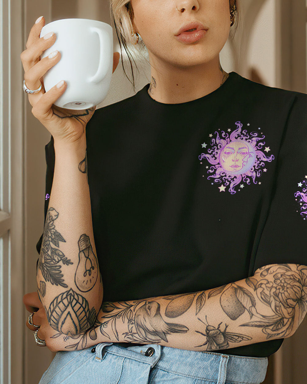 LIVE BY THE SUN PURPLE ALL OVER PRINT - TLNO1503234