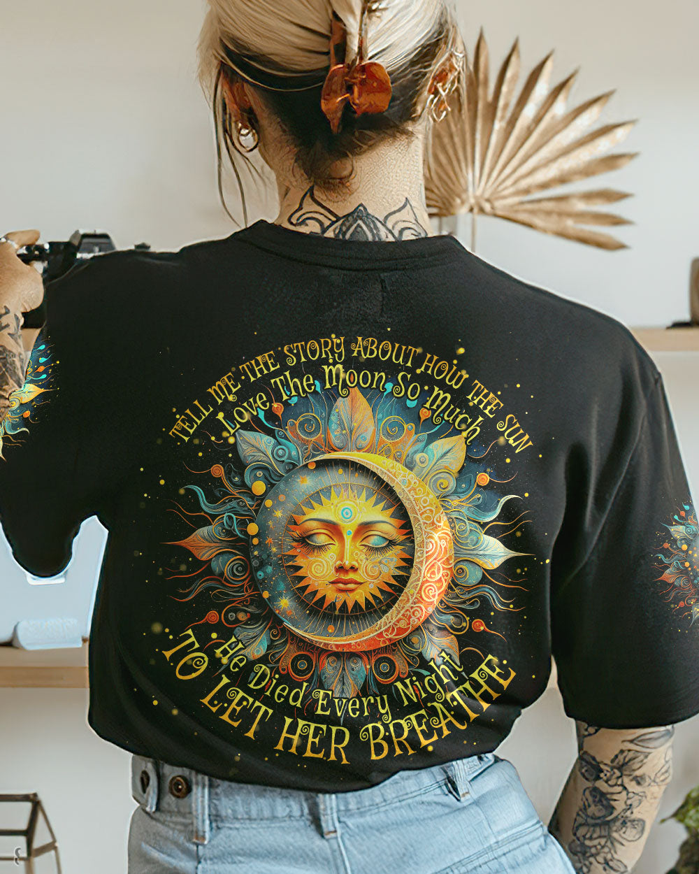 TELL ME THE STORY ABOUT HOW THE SUN LOVED THE MOON SO MUCH ALL OVER PRINT - TYTM0703231