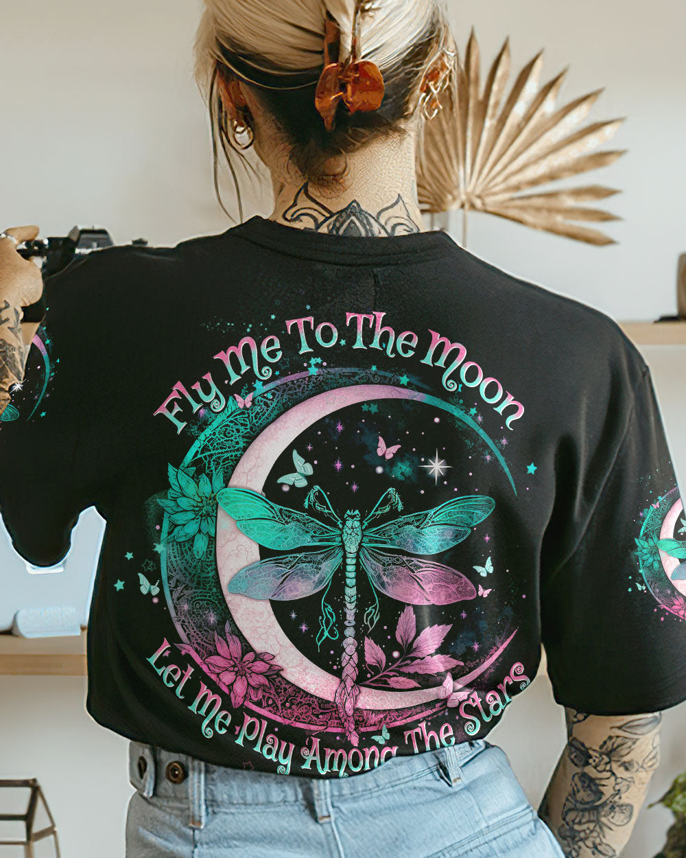 FLY ME TO THE MOON DRAGONFLY ALL OVER PRINT - YHHN1003233