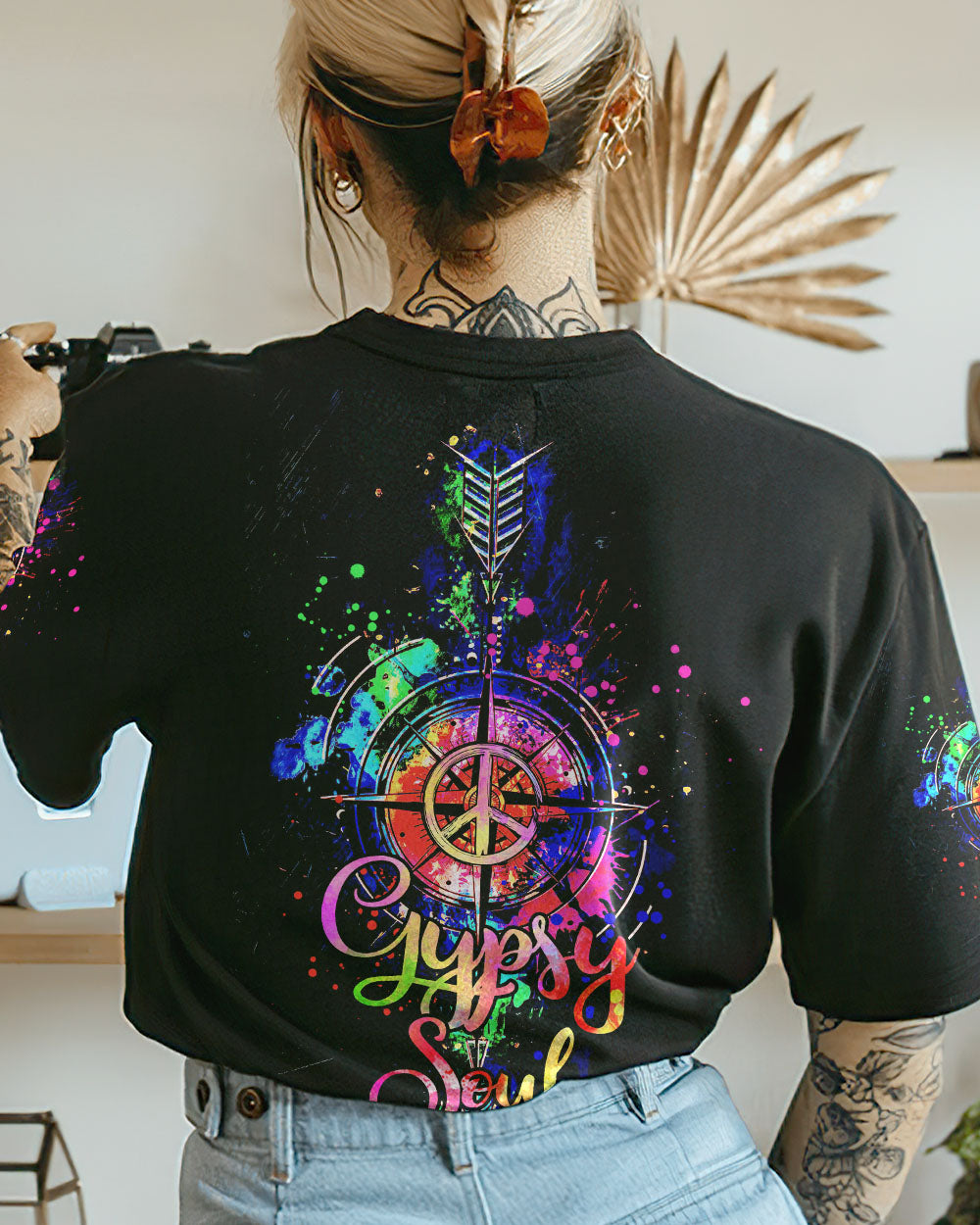 GYPSY SOUL ARROW COMPASS ALL OVER PRINT - TYTM0603232
