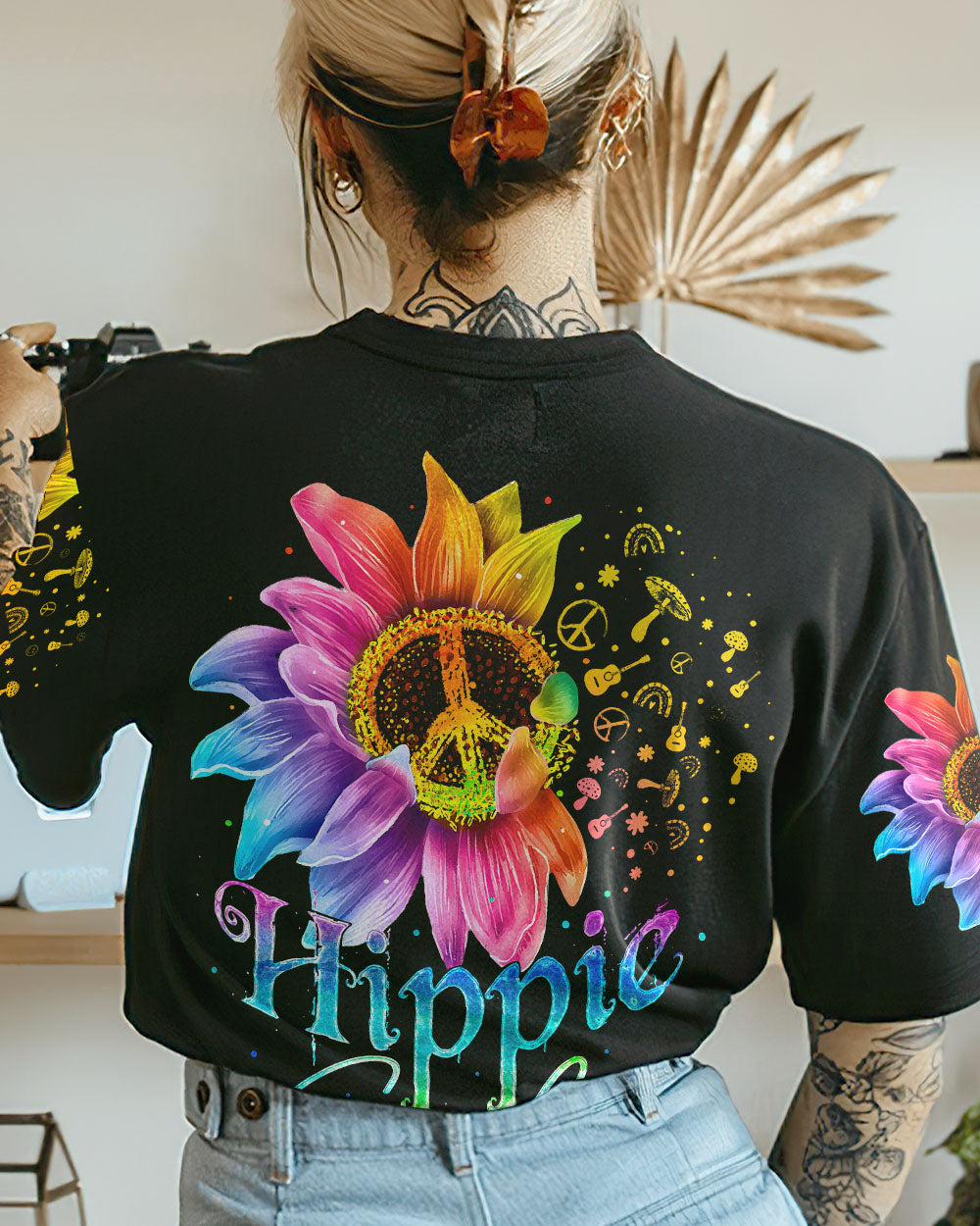 HIPPIE SOUL SUNFLOWER COLORFUL ALL OVER PRINT - TA2702231