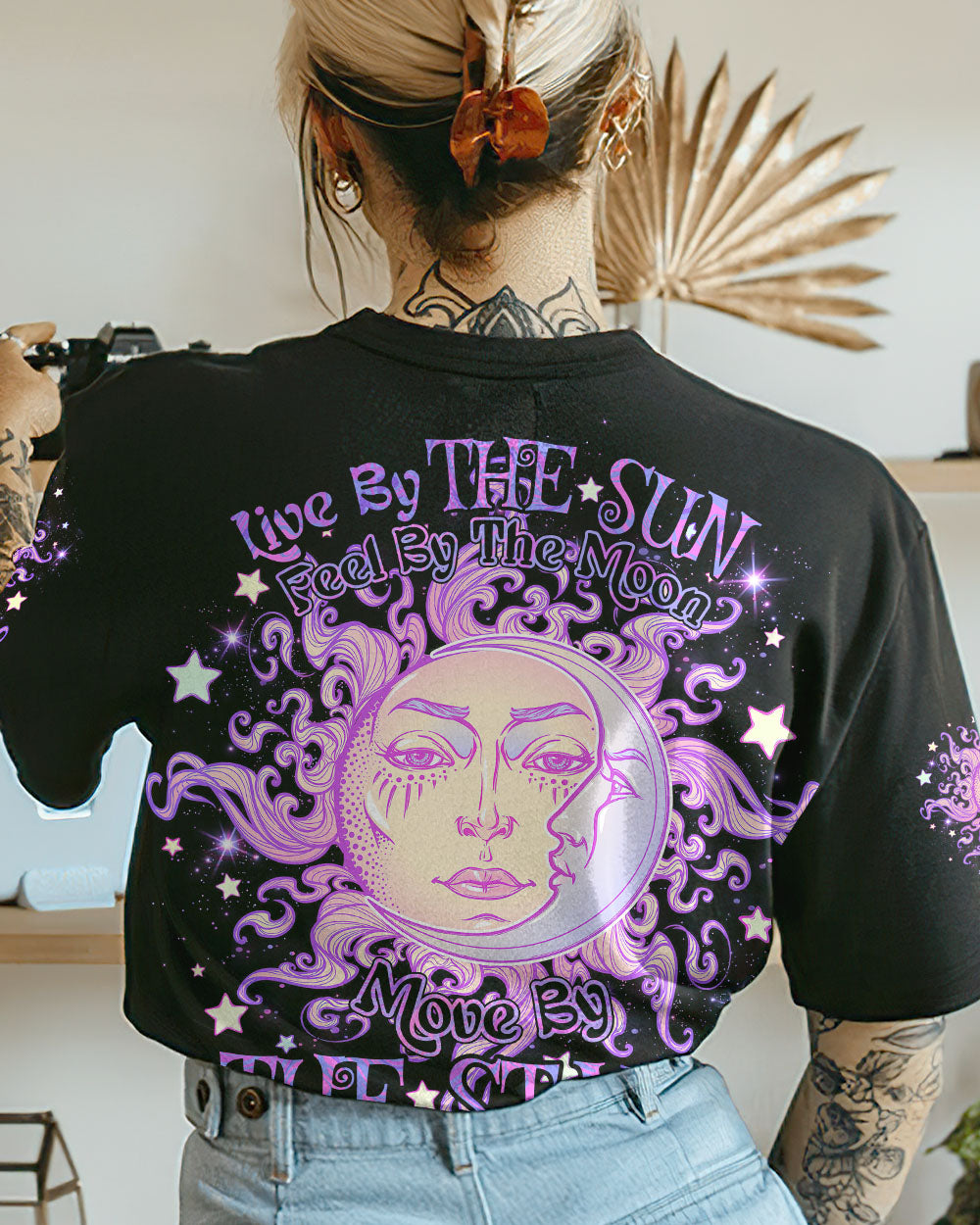 LIVE BY THE SUN PURPLE ALL OVER PRINT - TLNO1503234