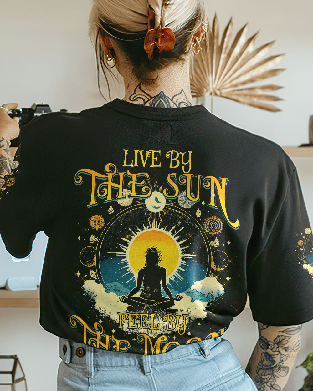 LIVE BY THE SUN FEEL BY THE MOON YOGA ALL OVER PRINT - TYTM0803232
