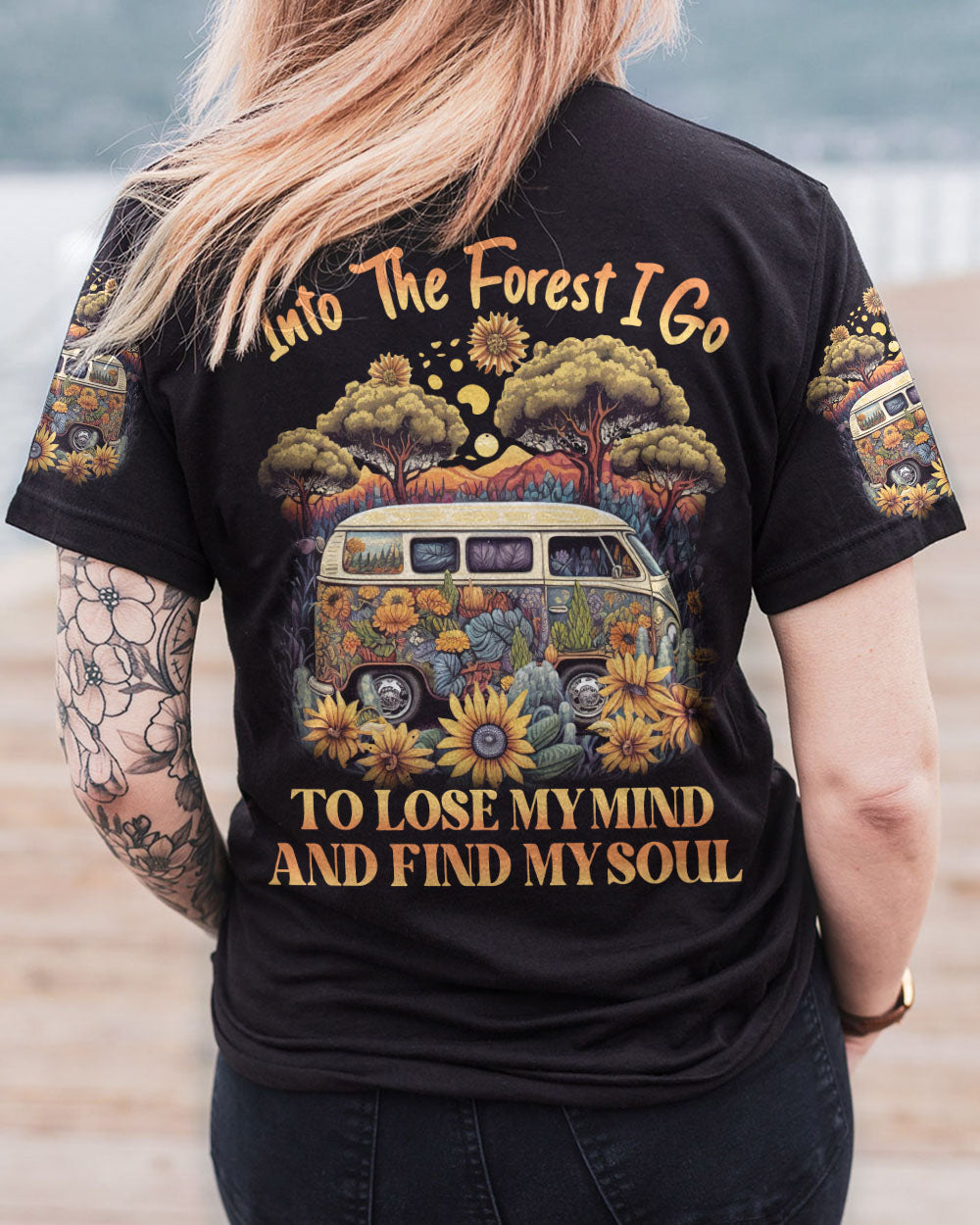INTO THE FOREST SUNFLOWER ALL OVER PRINT - YHLN2802231