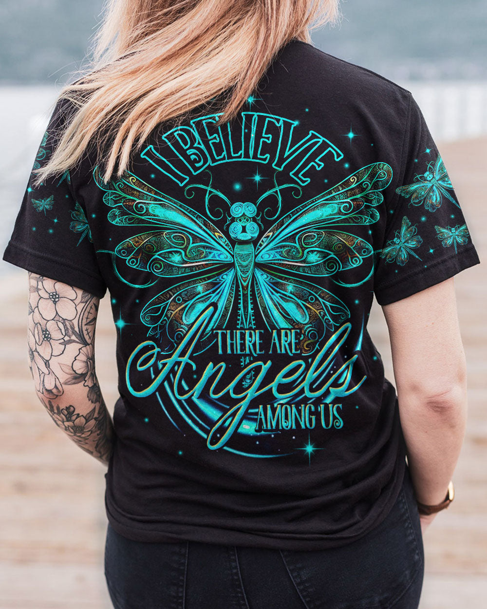 I BELIEVE THERE ARE ANGELS AMONG US ALL OVER PRINT - TY0905231