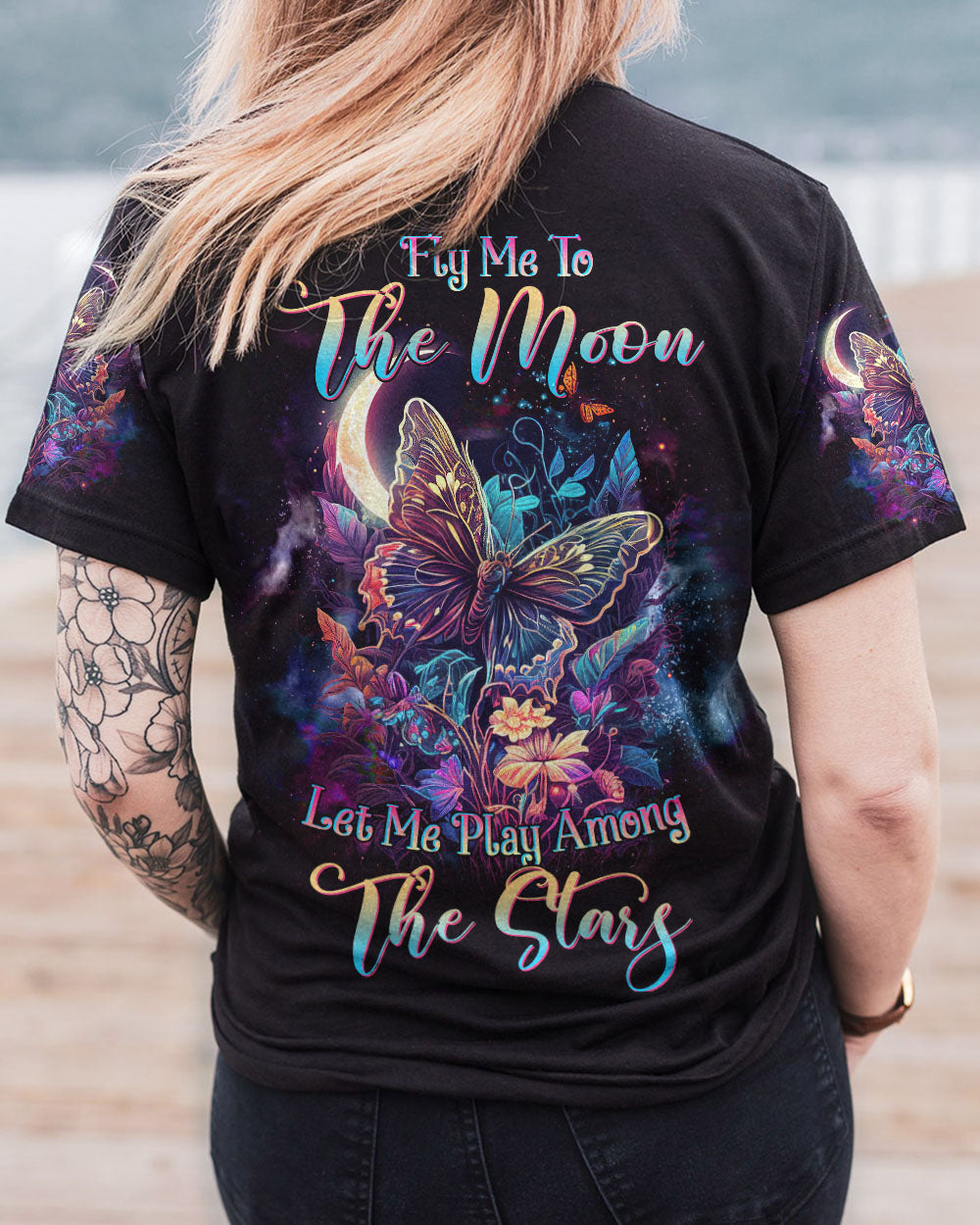 FLY ME TO THE MOON BUTTERFLY ALL OVER PRINT - YHHG2504233