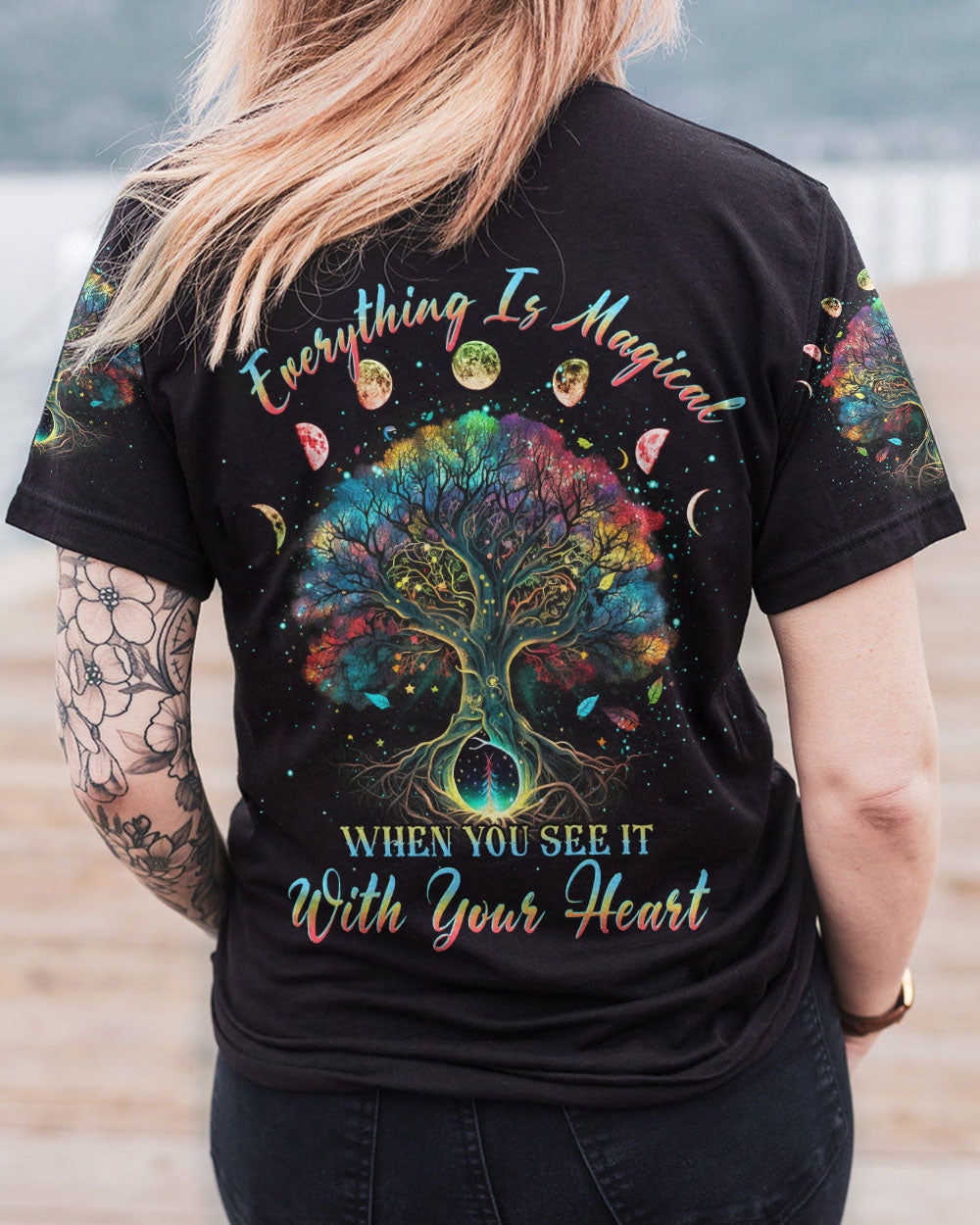 EVERYTHING IS MAGICAL WHEN YOU SEE IT TREE OF LIFE MOON ALL OVER PRINT - YHDU1804233