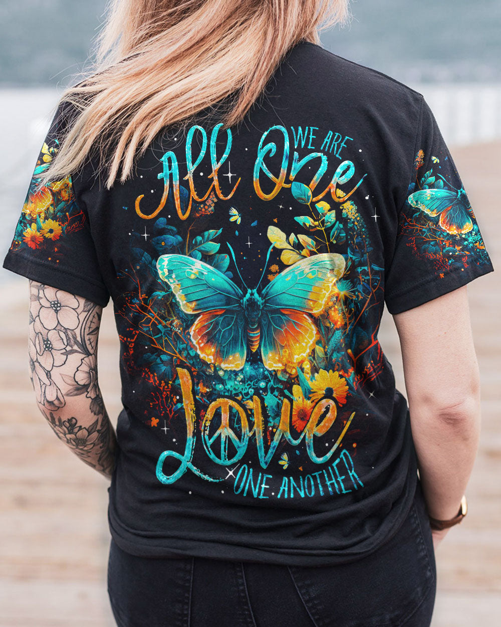 WE ARE ALL ONE BUTTERFLY ALL OVER PRINT - TY1603231