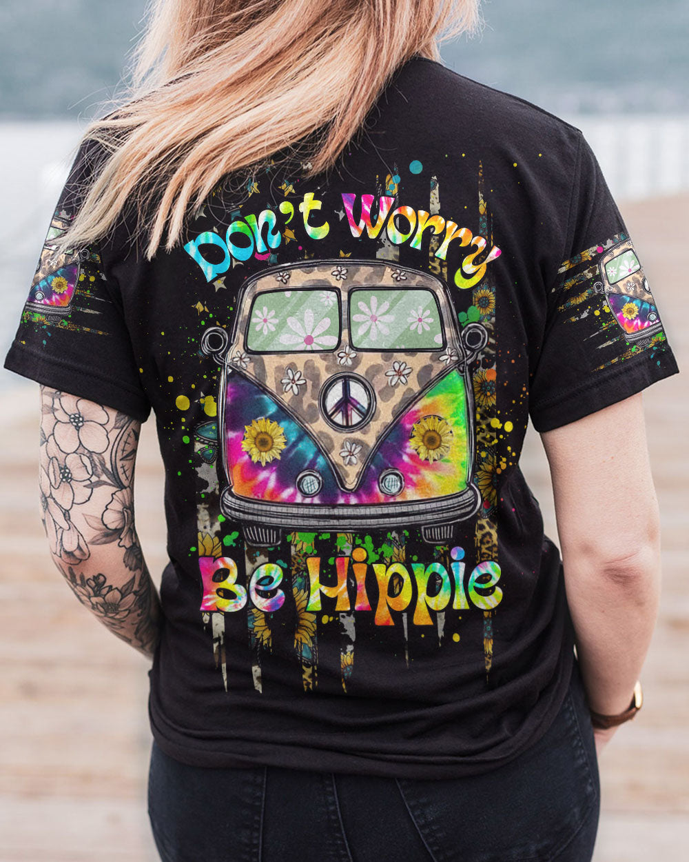 DON'T WORRY BE HIPPIE ALL OVER PRINT - YHHG2202231