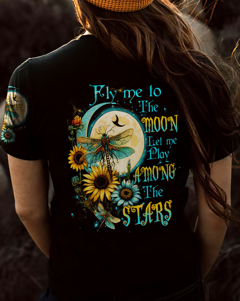 FLY ME TO THE MOON DRAGONFLY ALL OVER PRINT - TLTW2404232